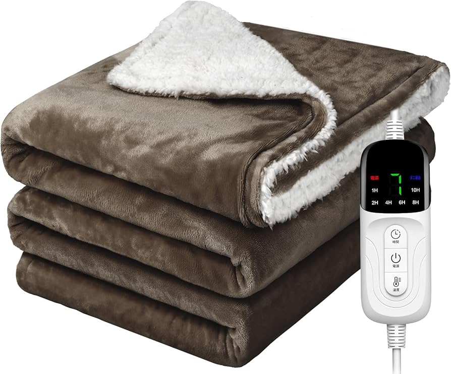 電気毛布 ひざかけ 188×130 6段階温度調整 Amazon.co.jp : 電気毛布 掛け敷き兼用 188×130cm【大きいサイズ