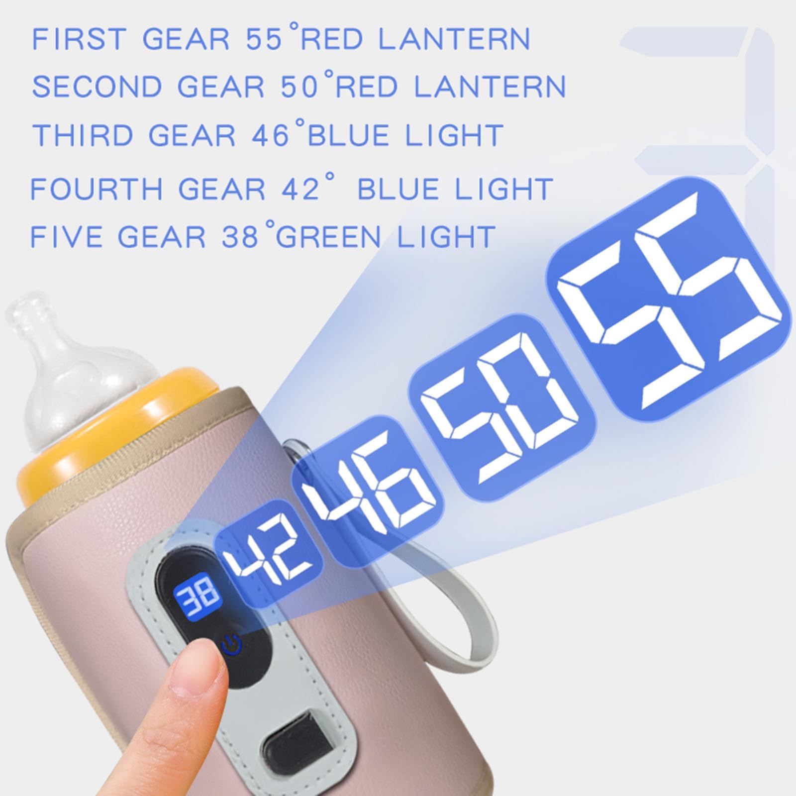 Jazzy Pearls®Mug Milk Heater for Most Bottles Milk Keeper for Nursing Camping Travel Pink|Baby | Feeding |1 Portable Car Travel Bottle Warmer - Image 4 thumbnail