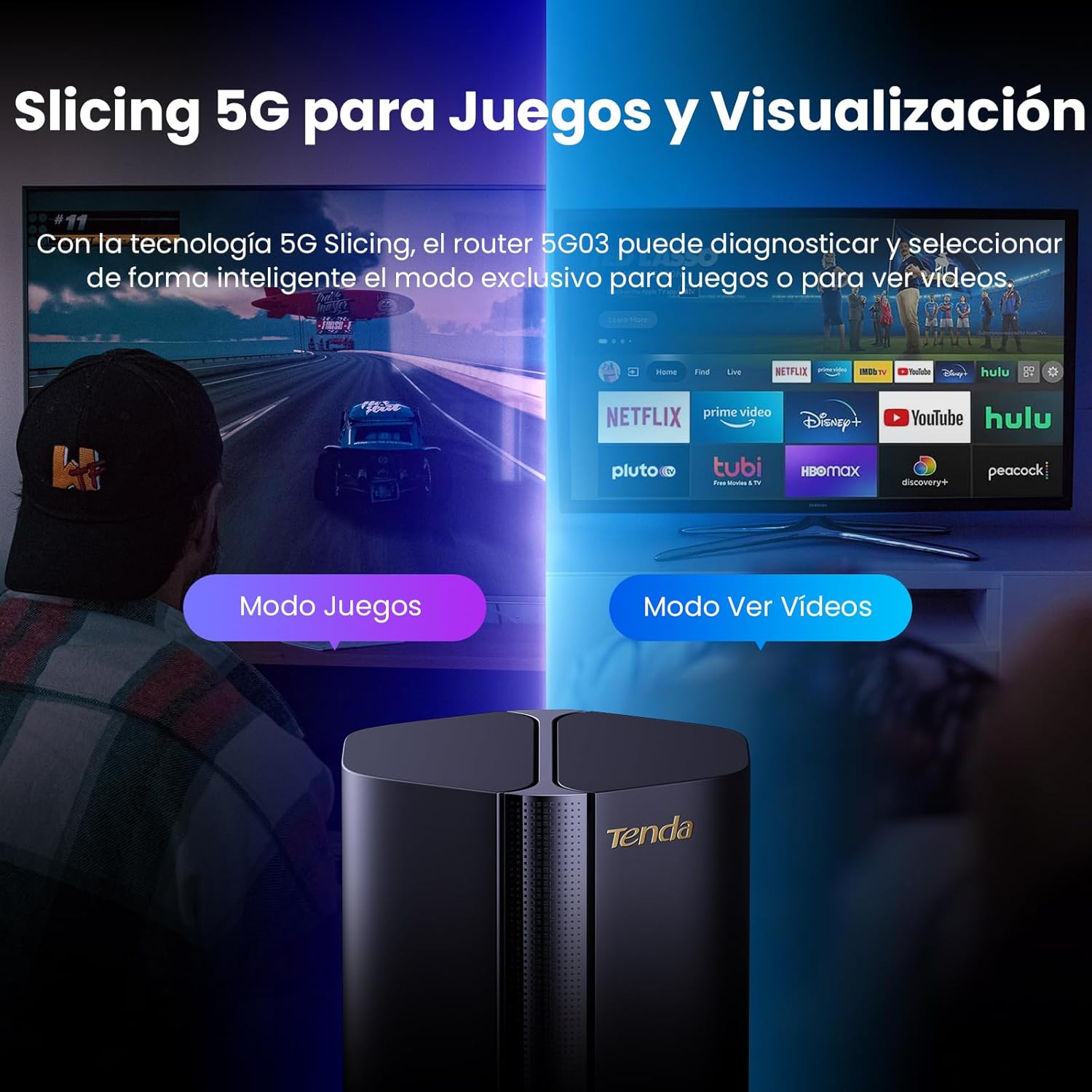 Tenda 5G03 – Portable 5G SIM Router, Wi-Fi 6 AX1800 SIM Card Router, Speed up to 4.67 Gbps, Easy Mesh, Plug & Play, 2 Gigabit Ports, Connects up to 100+ Devices, WPA3, OFDMA, MU-MIMO 7