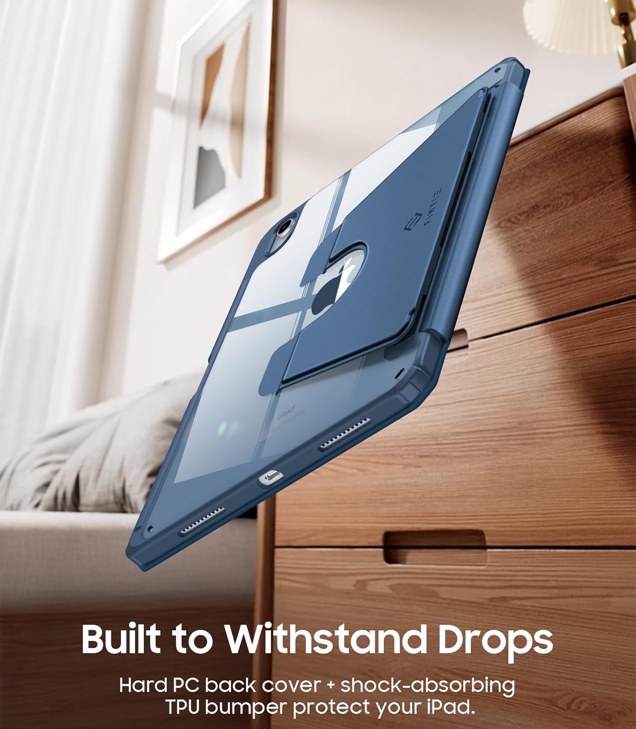 Fintie Vertical Stand Case for iPad (A16) 11th Generation 11 Inch (2025), iPad 10th Generation 10.9 Inch (2022), Multi-Angle Viewing Clear Cover with Pencil Holder, Magnetic Ultra-Stable, Blue - Image 7