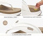 ONCAI Women's Orthotic Cushion Flip Flops Recovery Walking Sandals for Women with Arch Support Summer Comfortable Slip On Flip Flops for Womans Size 6-12