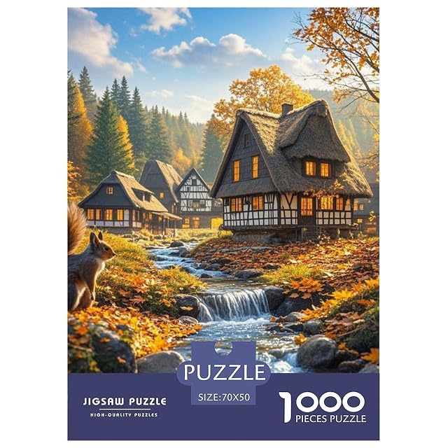 cabaña 1000 Piezas Adultos Puzzle Niños Regalo Realistic Style DecoracióN Familiar Entretenimiento Adultos…