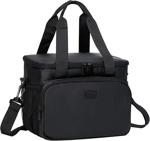 ZEEMO Lonchera aislada para hombres y mujeres, hielera con correa ajustable para el hombro, caja a prueba de fugas para el trabajo, picnic, color