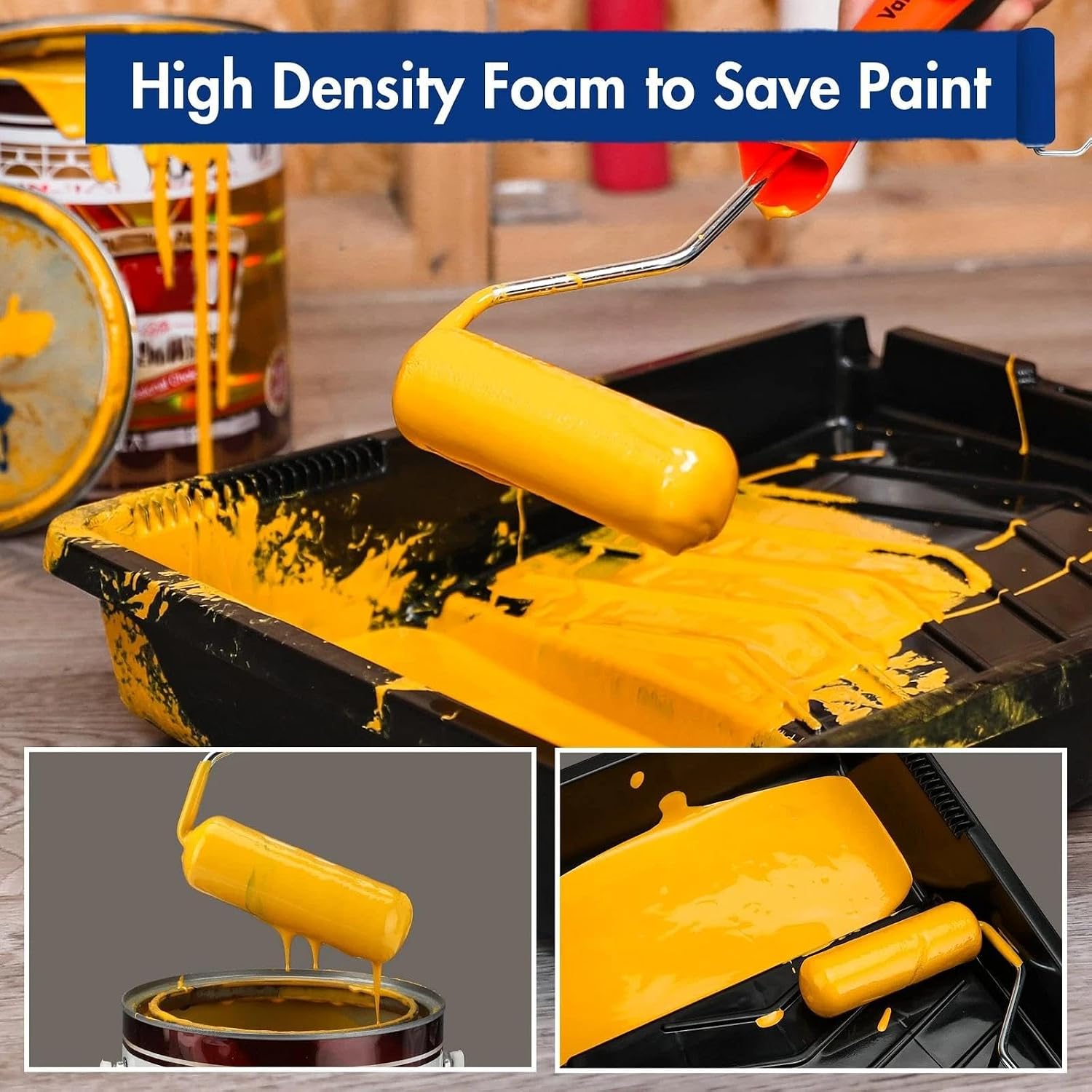 for 12-Pack Foam Paint 4 inch, Small Paint Kit, Mini Paint f...