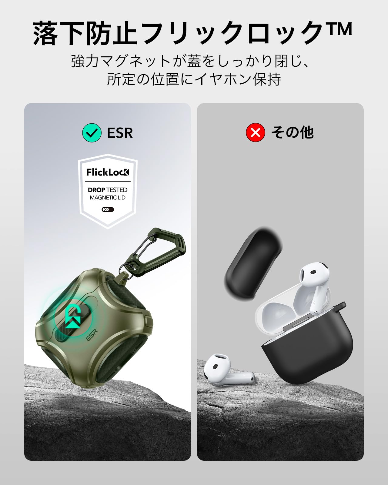 AirPods 4 本体 (第4世代) + ESR充電ケース Amazon | ESR AirPods4 ケース AirPods 第4世代 ケース(2024