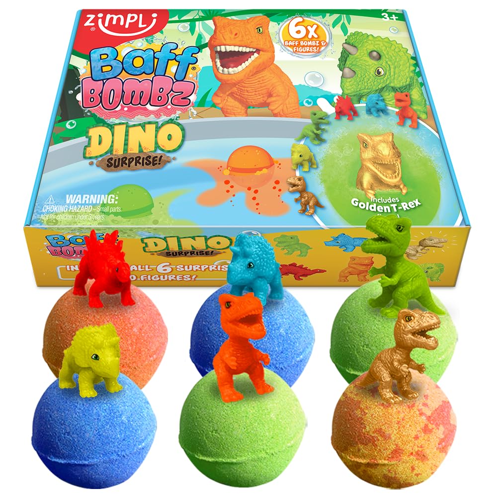 Zimpli Kids Dino Surprise Bath Bombs Gift Set