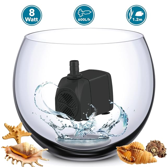 Foto 3 de 8 de BPS Bomba Sumergible para Acuario Bomba Filtro para Pecera Submersible Pump Fish Tank (8W) BPS-6171