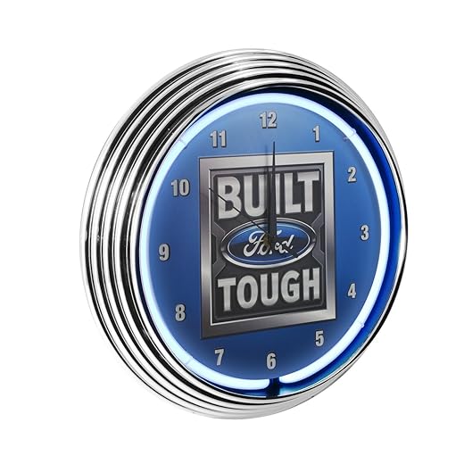 Yates Performance Neonetics Built Ford Tough Neon Wall Clock, 15 Inch product image