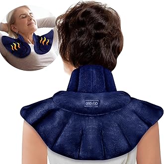 REVIX Microwave Heating Pad for Neck Shoulders and Back Pain Relief, Weighted Hot Neck Shoulder Wrap with Herbal Aromatherapy, Microwavable Moist Heat Neck Warmer, Scented