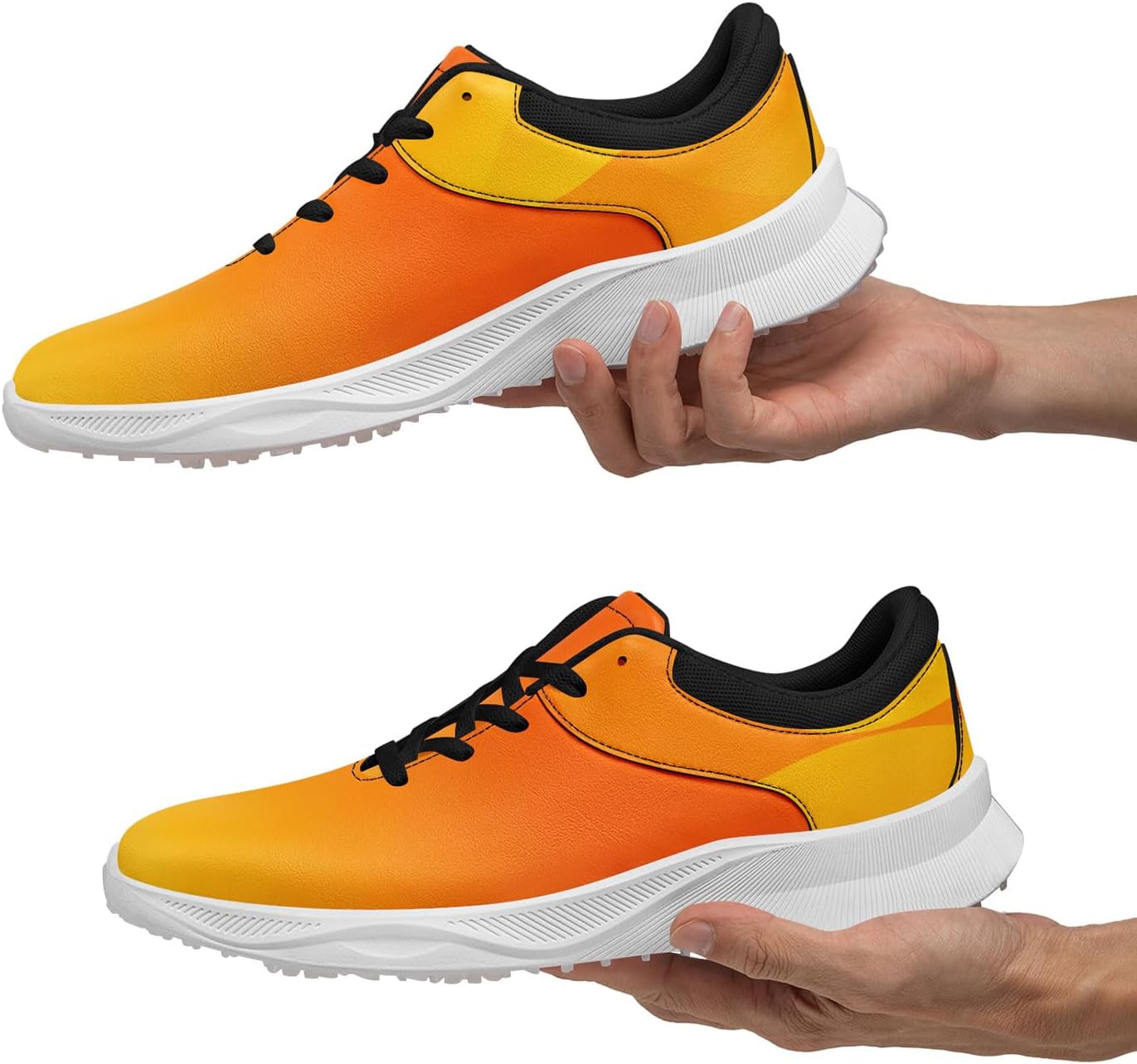 Gradient Spikeless Golf Shoes for Men & Women Waterproof Breathable Walking Sport Sneakers for Golfer Course & Everyday Wear
