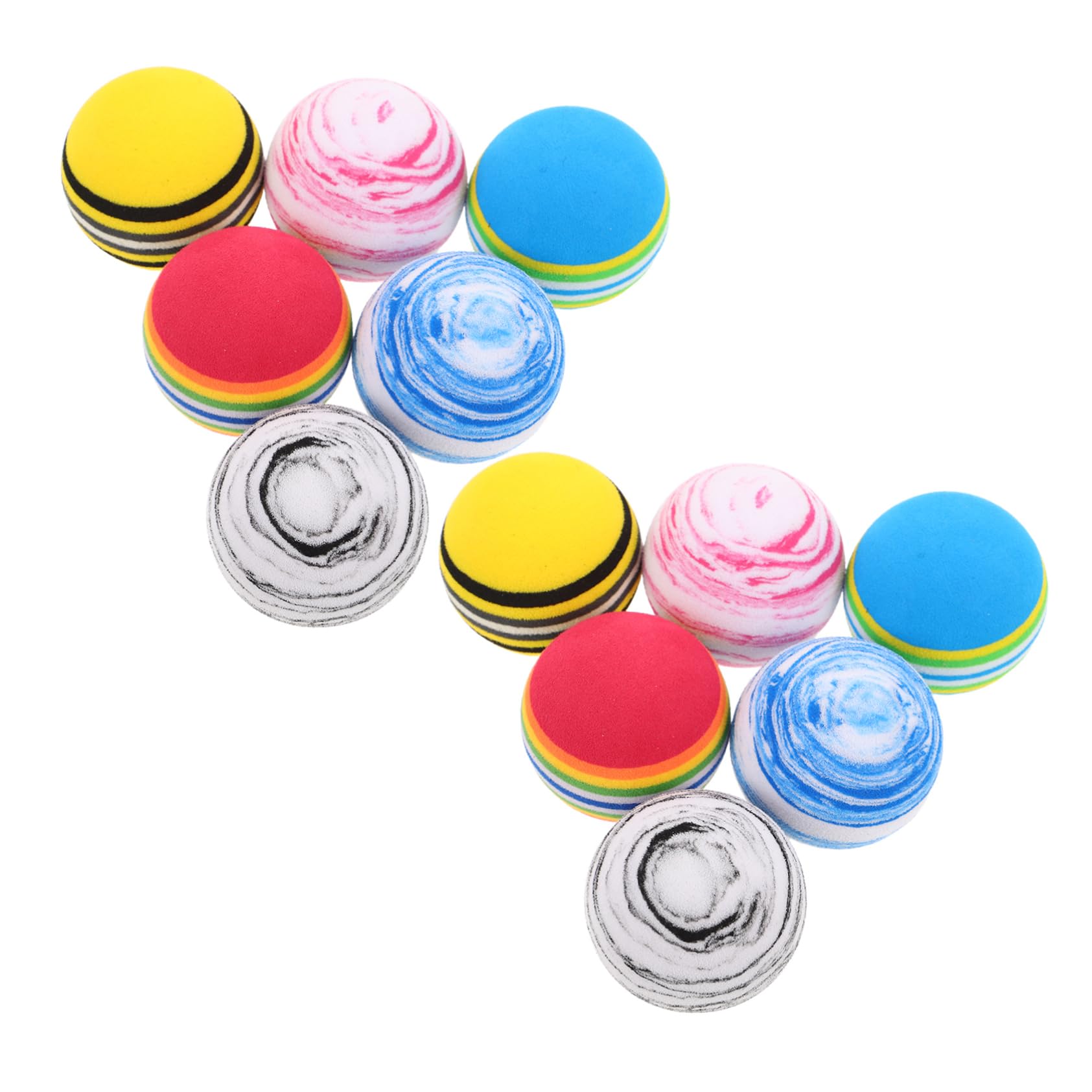 INOOMP 12Pcs Golf Practice Balls Training Balls Soft Material for Safe Use Lightweight Ample Quantity for Backyard Skill Improvement