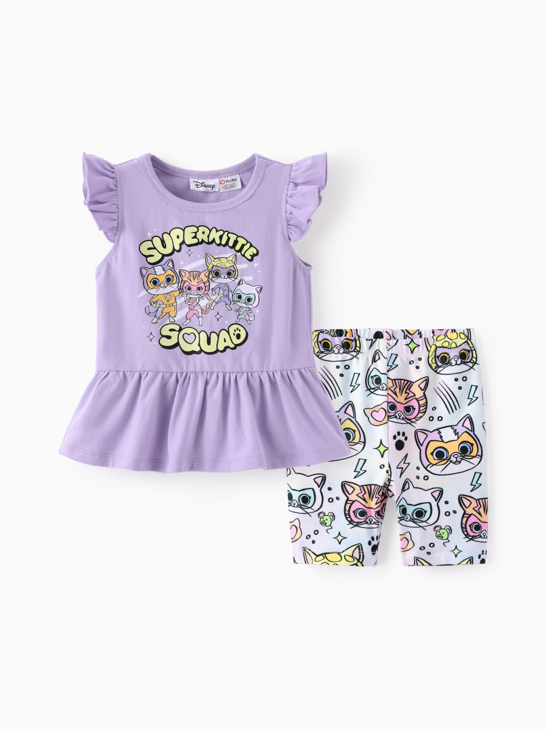 Disney Toddler Girls Clothes Long Sleeve Shirt Leggings 2pcs Outfits Set