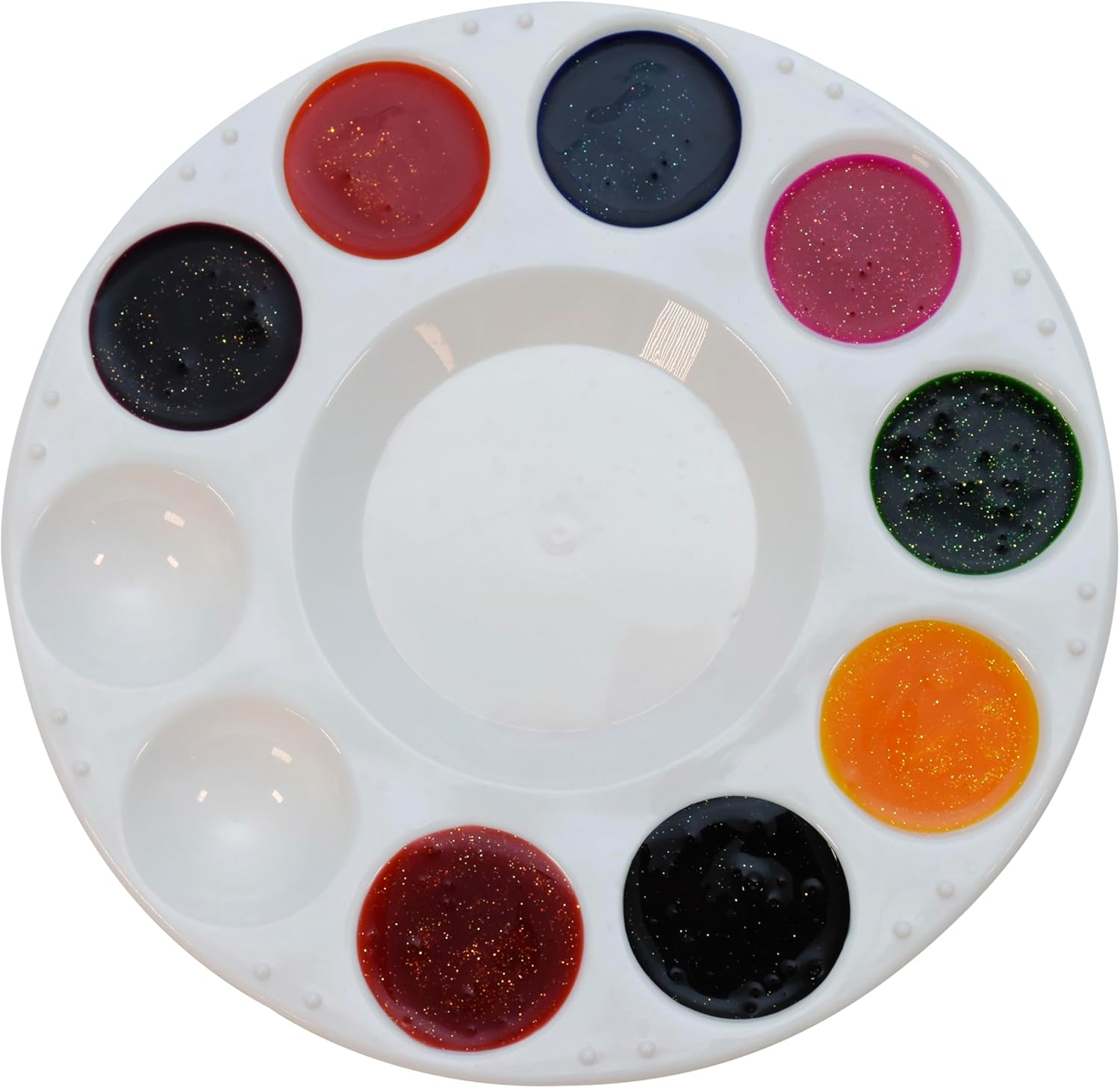Sax Liquid Washable Watercolor Paint, 8 Ounces, Assorted Glitter Colors, Set of 8