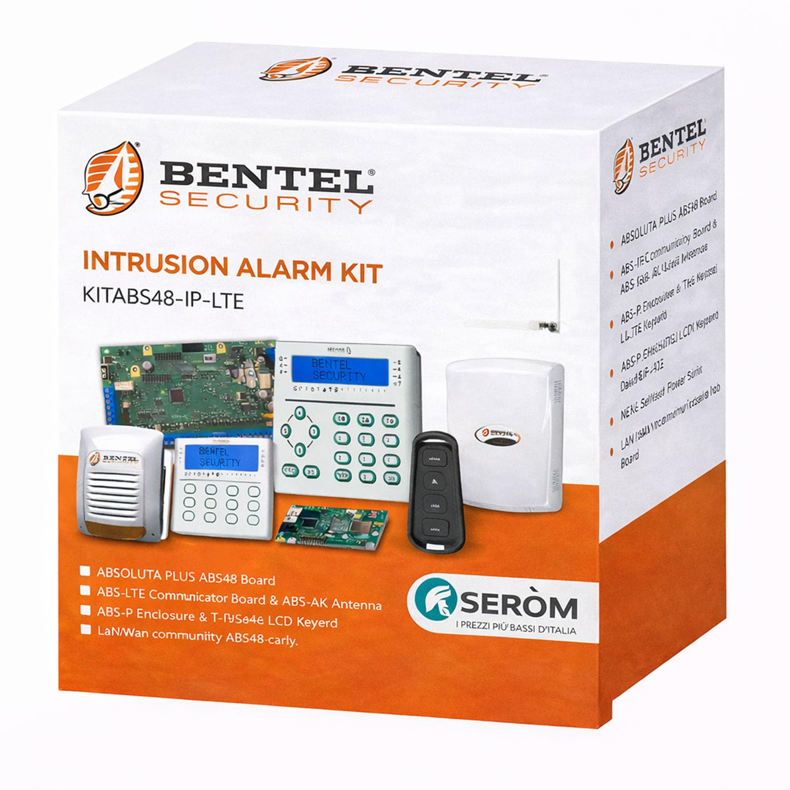 Absoluta Plus ABS48 Zone professionelles Alarmanlagen-Set mit IP-Karte – LTE – Kabellos – KitABS48-IP LTE