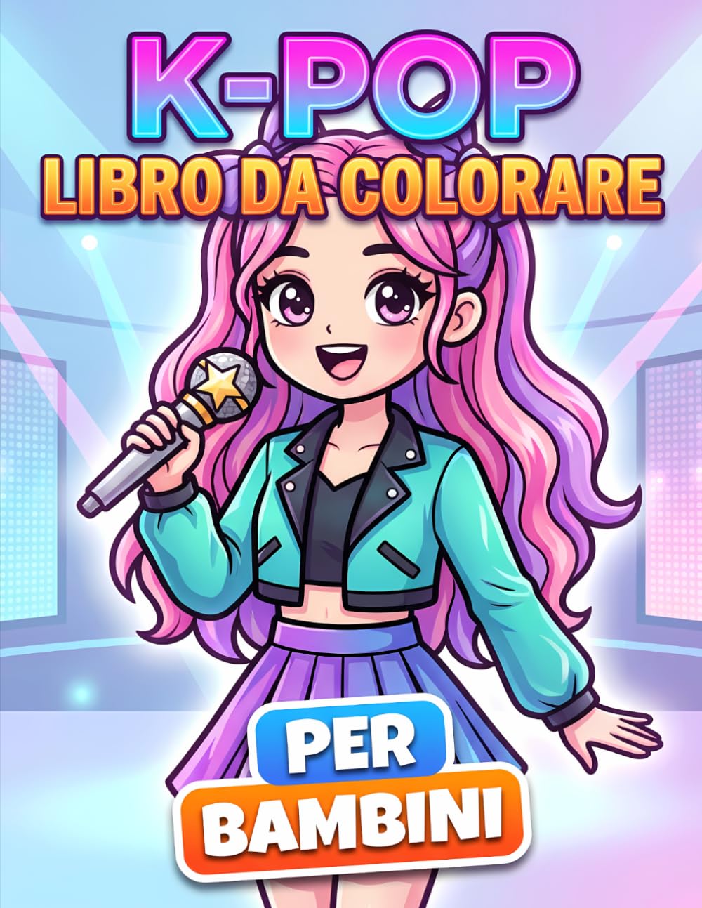 Libro da Colorare KPop: Oltre 60 Illustrazioni Semplici E Graziose Ispirate A Musica, Moda E Palcoscenico Coreano