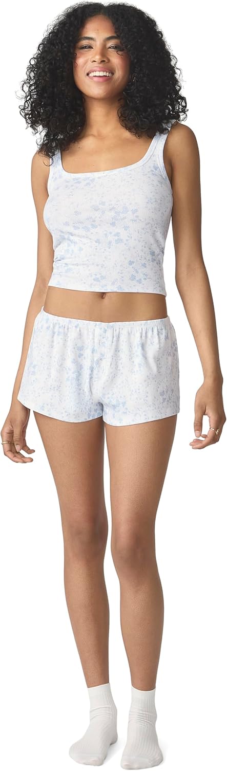 florence by mills womens Garden Party Ribbed Sleep Short - Image 6