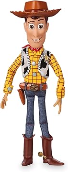 Disney Store Official Sheriff Woody Talking Action Figure from Toy Story, Features Sounds and Phrases from The Movies, Interacts with Other Figures and Toys