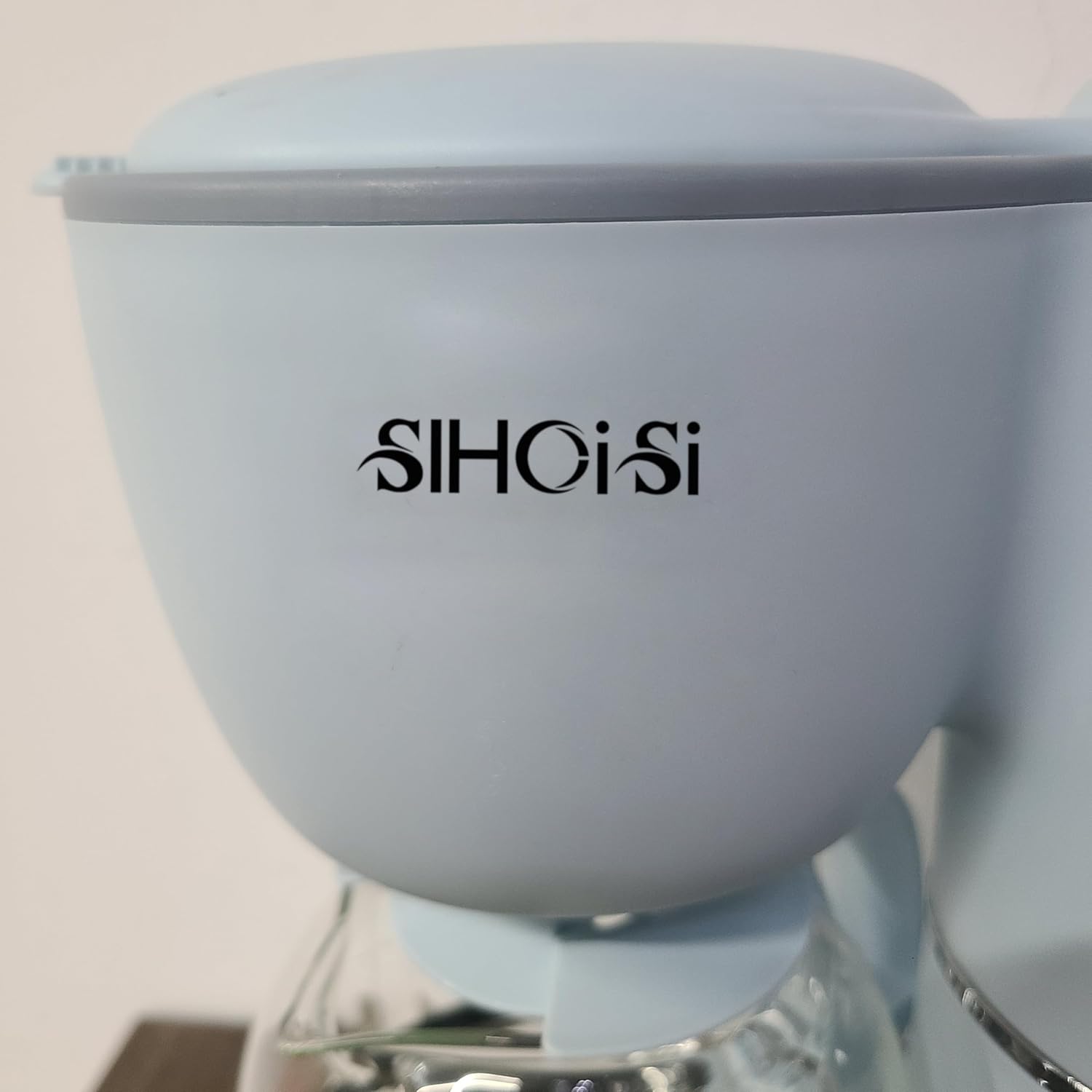 SIHOiSi Electric coffee makers – Compact and User-Friendly with Auto Pause & Serve, Reusable Filter, Office & Dorm Use, Blue