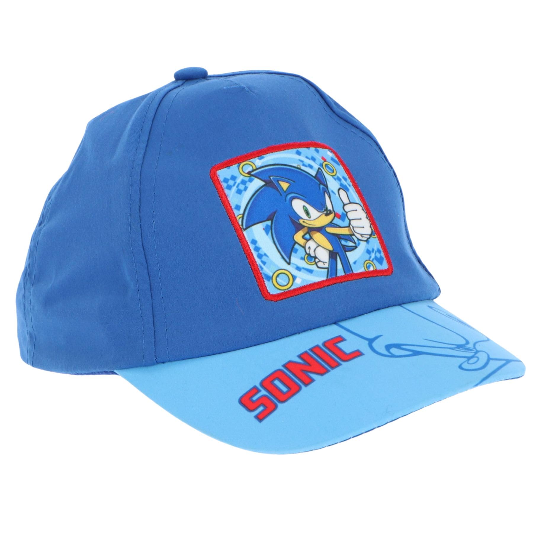 Mister License Company, S.l. Unisex Kids Blue Sonic Kids Baseball Cap Boys Girls | Sonic The Hedgehog Embroidered Logo Hat | Adjustable Children’s Sun Cap | Lightweight Cap For Kids, One Size