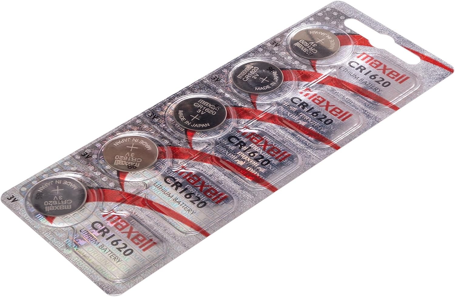Maxell 5x CR1620 BR1620 CR 1620 3V Lithium Button Cell Battery Batteries - Official Genuine Maxell