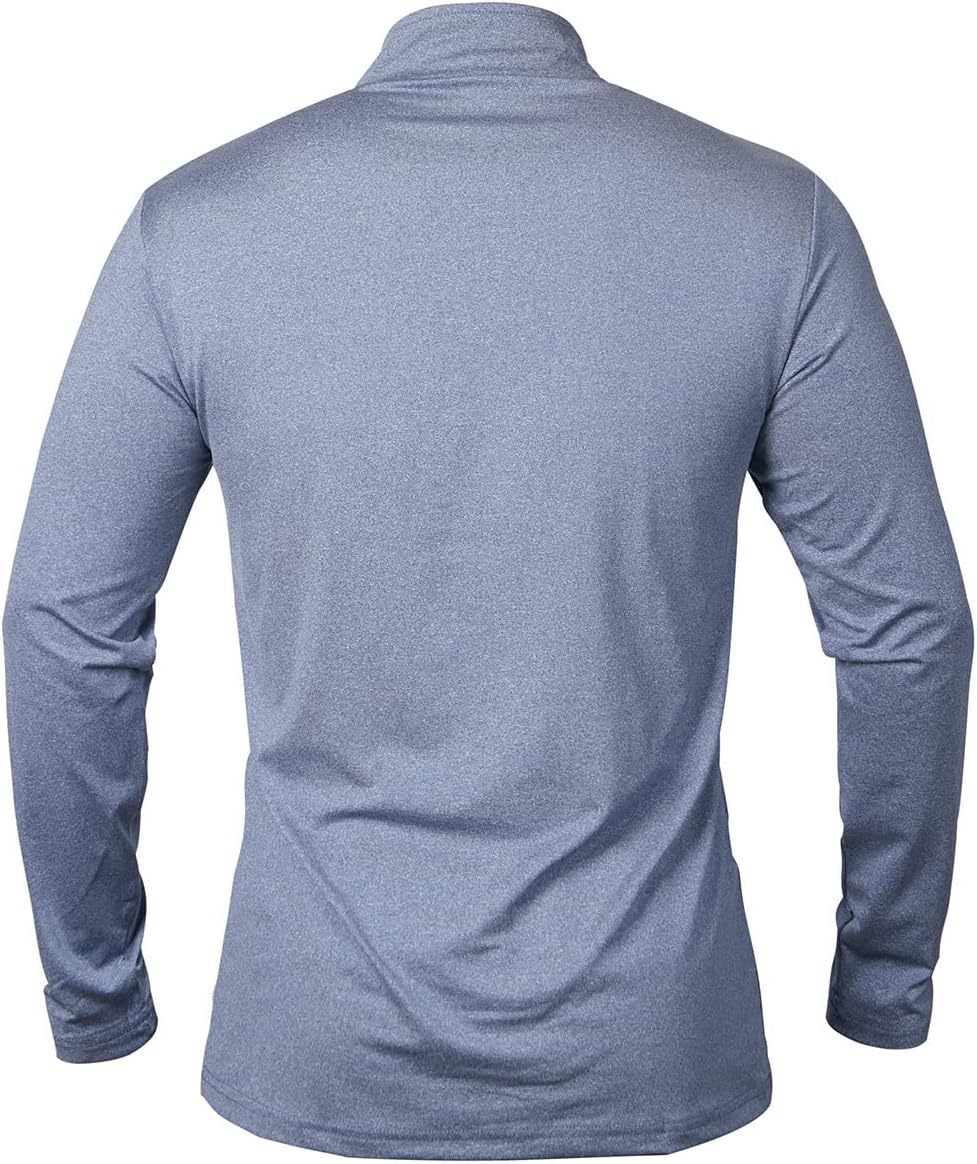 MANSDOUR Men's Quick-Dry Active Sports Shirts Quarter Zip Long Sleeve Running Pullover Tops Outdoor Sweatshirt - Image 4