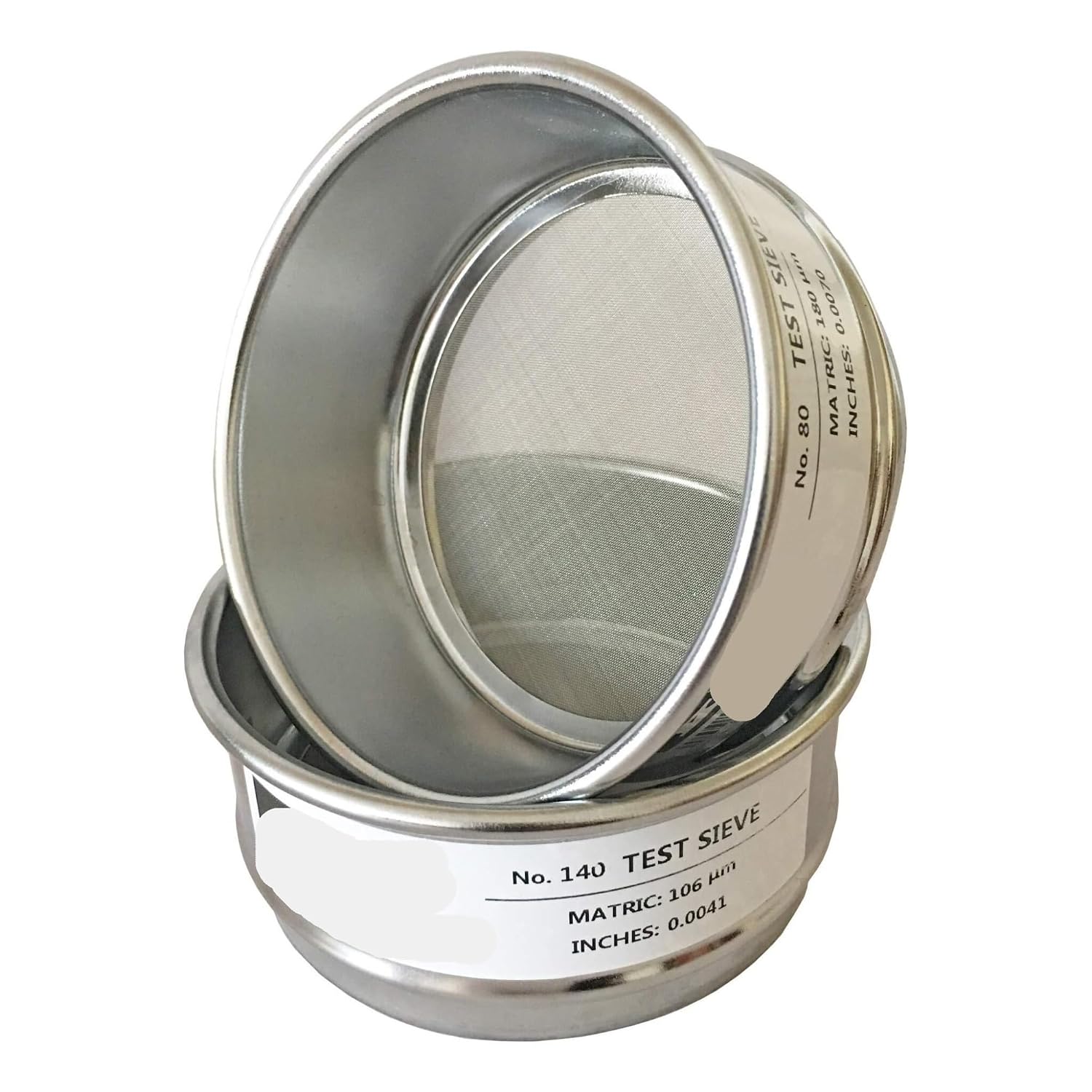1pcs Economy Test Sieve #70-10cm Diameter, 304 Stainless Steel Wire Cloth, Chrome Plated Frame for Accurate Particle Testing(20cm)