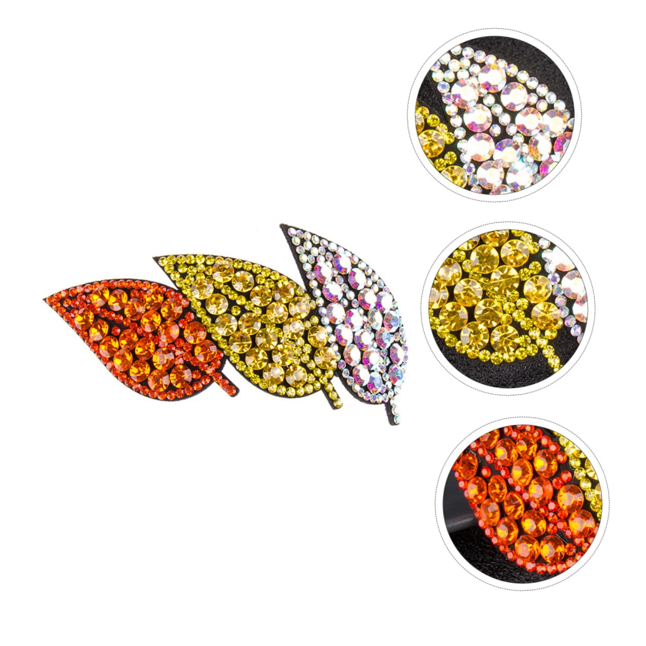 FOMIYES 3stücke Blitzender Haarschmuck Wasser-diamant Haarklammer Im Blattformdesign Für Elegante Frisuren Als Für Damen Und Mädchen Langlebig Und Stilvoll