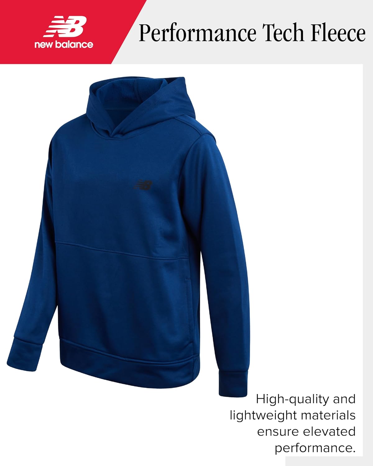 New Balance Boys Sweatsuit Set - 2 Piece Tech Fleece Hoodie Sweatshirt and Jogger Sweatpants Tracksuit Set for Boys (2T-16) - Image 3