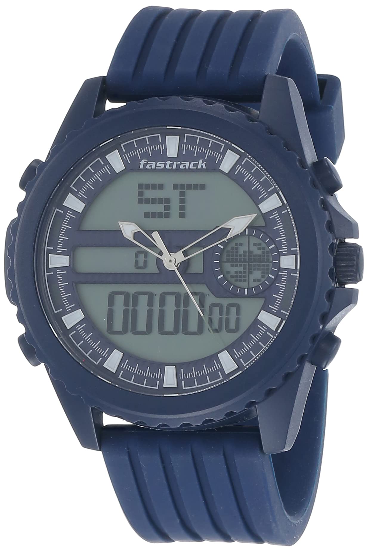 Fastrack Mens Analog-Digital Blue Dial Blue Band Plastic Watch (B09C5XB6RW) Amazon Price History, Amazon Price Tracker
