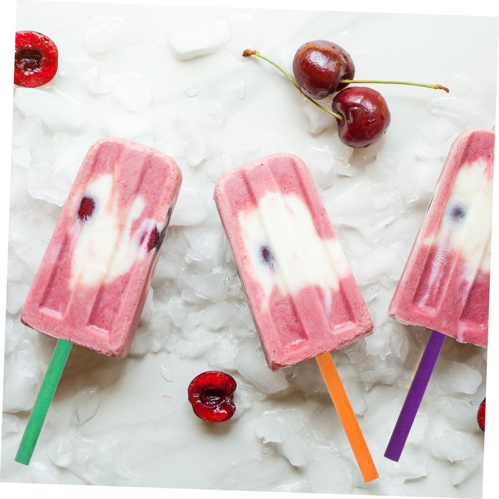 Palitos de Madera para Hacer Helados Caseros 500 Piezas | Bricolaje y Decoración del Hogar, Tacto Cómodo, Fácil de Sujetar, Superficie Lisa y Uso Seguro