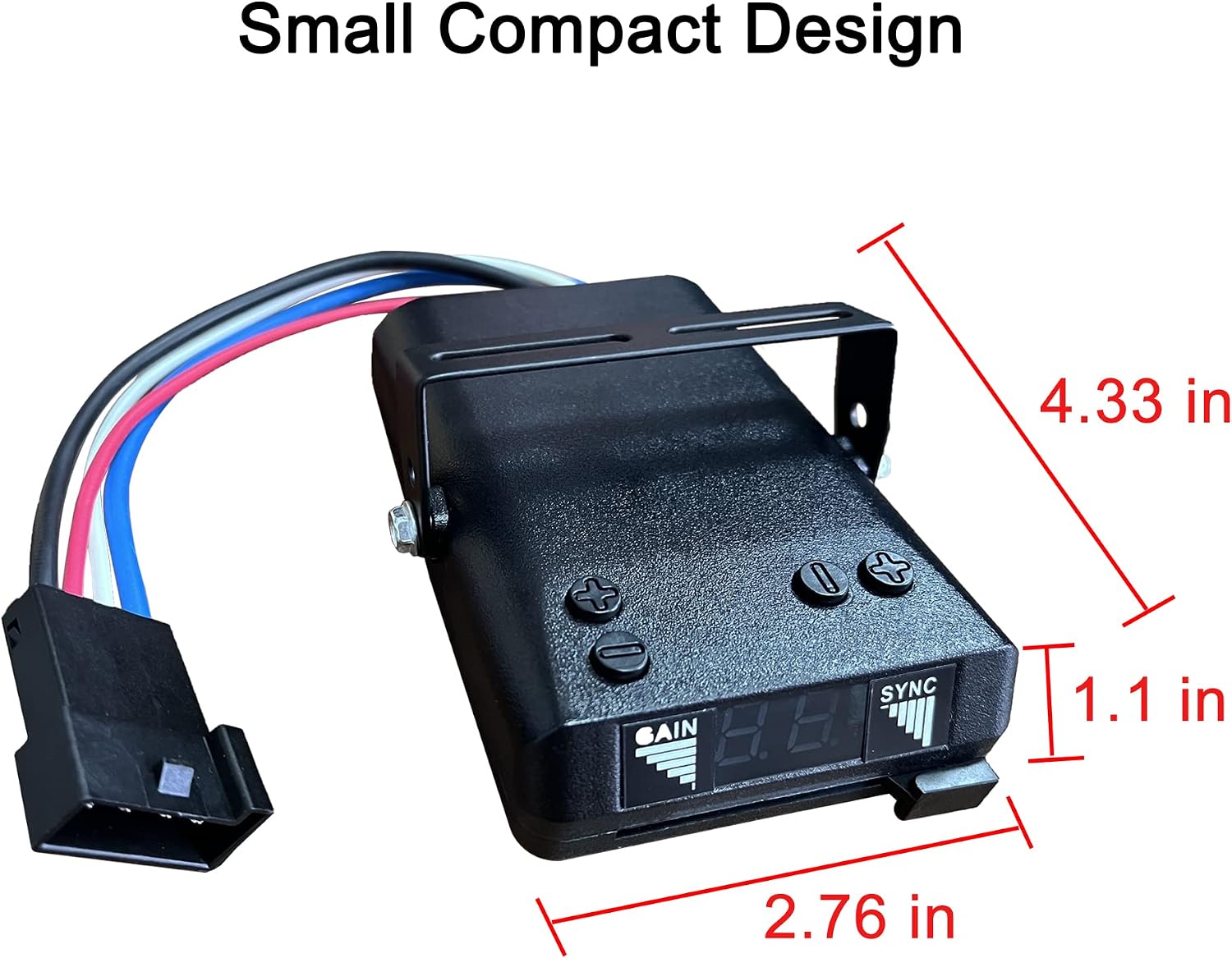 8507111 Time-Delayed Electric Trailer Brake Controller Compatible with 1 to 4 Axles Vehicle and Load RV Trucks Replaces 8507111 Brakeman IV Digital Brake Control