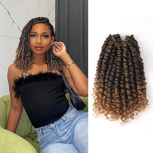 12 Inch Passion Twist Crochet Hair For Women 6 Packs