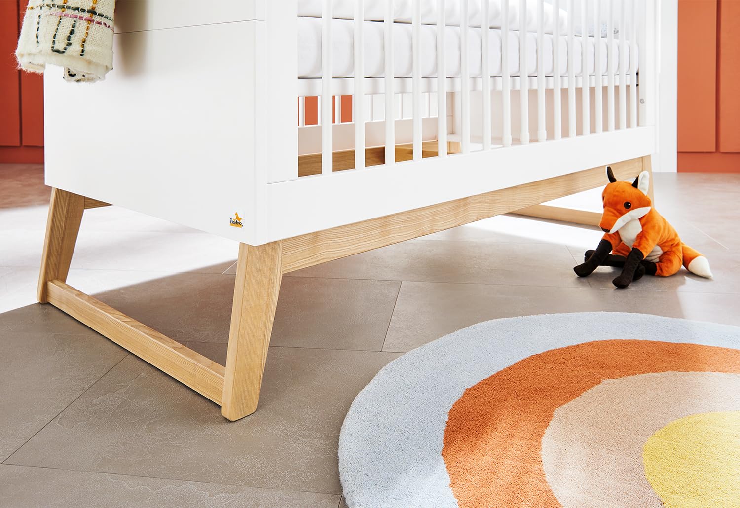 PINOLINO Juego de muebles para habitación de bebé, diseño escandinavo, color blanco