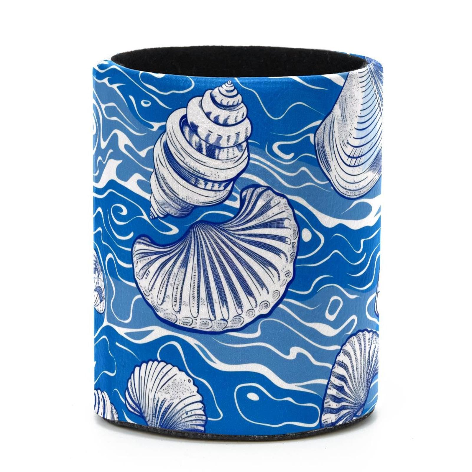 VAPOKF Round Pencil Holders for Desk, Shells Pen Holders Pen Pot Makeup Brushes Storage Desktop Stationery Supplies Organiser for Home Office