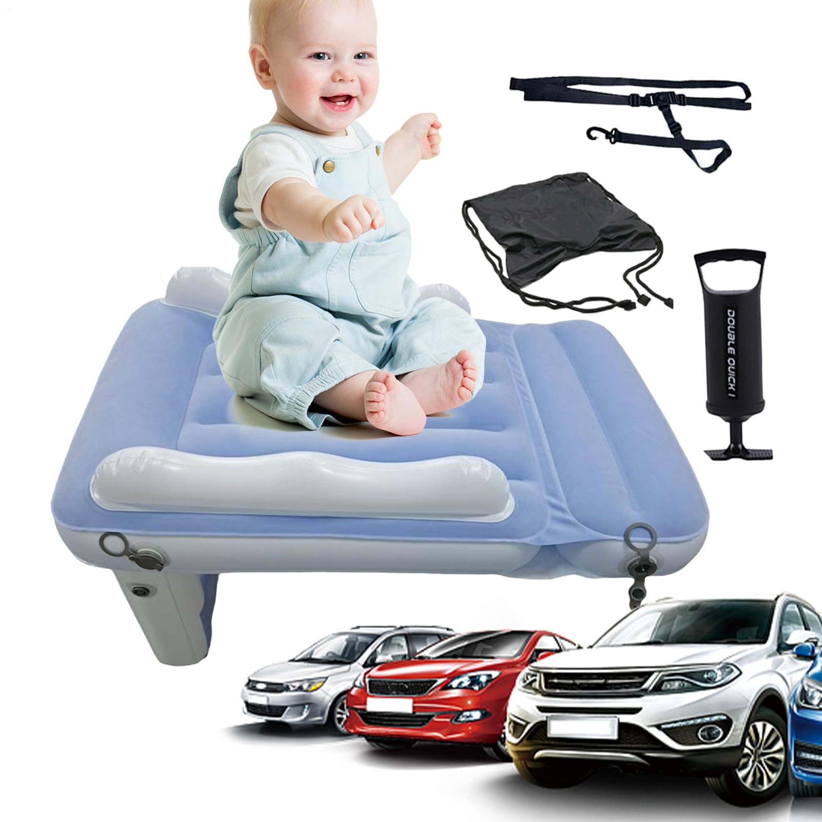 Aufblasbares Kinder-Reisebett, Baby-Flugzeug-Sitzverlängerung