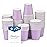 Prgery 100 Pack 3 oz Paper Cups, Bathroom Cups Disposable,Moushwash Cup Small Snack Cup for Water, Juice, Candy Ideal for Party Bathroom and OfficePurple