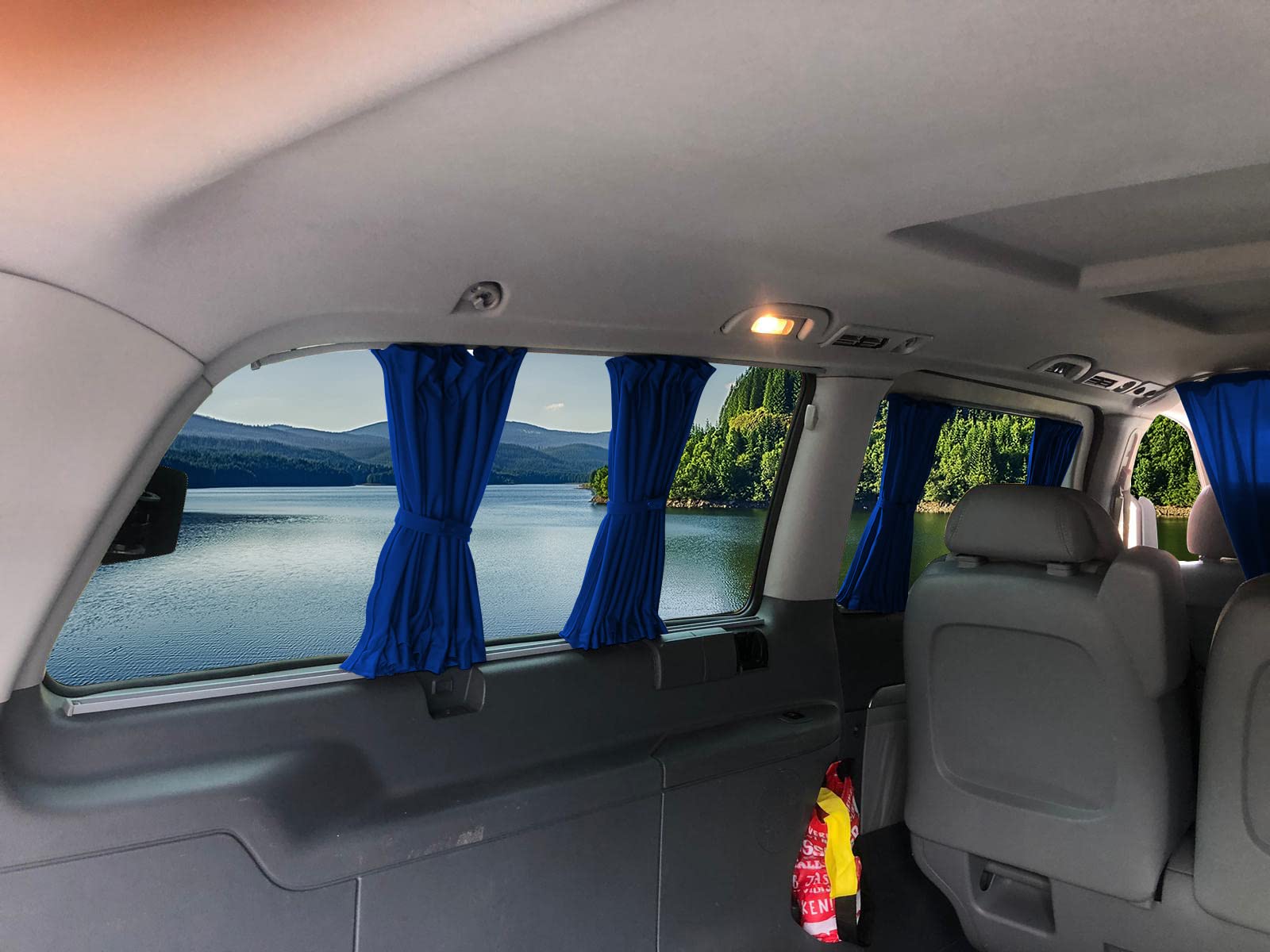BREMER SITZBEZÜGE Tendine per tende parasole compatibili con Mercedes Vito Viano W639 Extra Lungo Interasse 2003 – 2014 in Blu Accessori per campeggio Camper Set 704