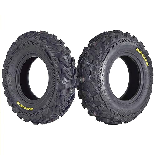 Kenda Bearclaw EX K573-22x7-10 - Neumáticos delanteros para vehículos todo terreno (ATV), UTV y lado a lado (SxS), 6 capas, Bear Claw EX 22x7x10