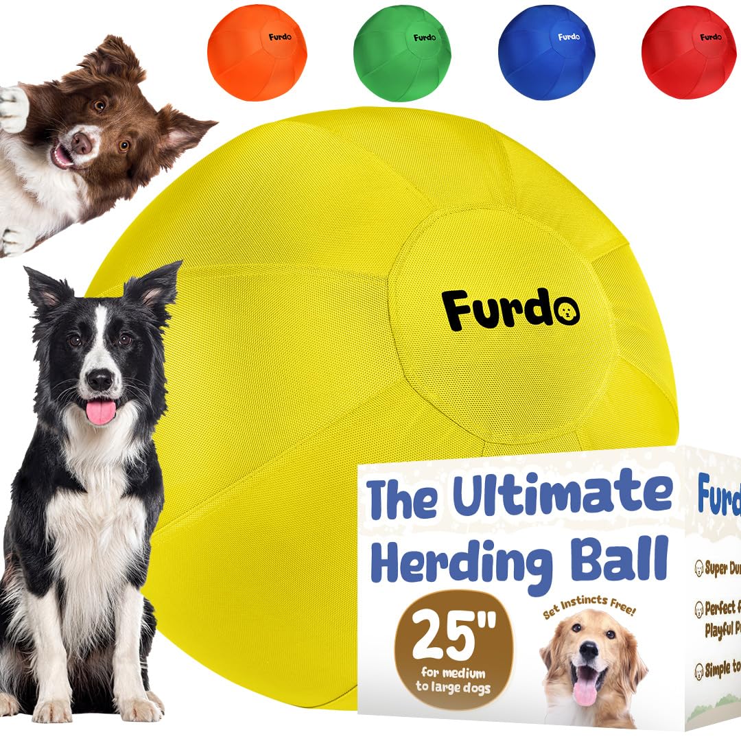 Pelota de pastoreo para perros, para pastor australiano, para perros de ganado, para Border Collie, para Blue Heelers y otros perros medianos a grandes, pelota de perro de pastoreo, juguetes