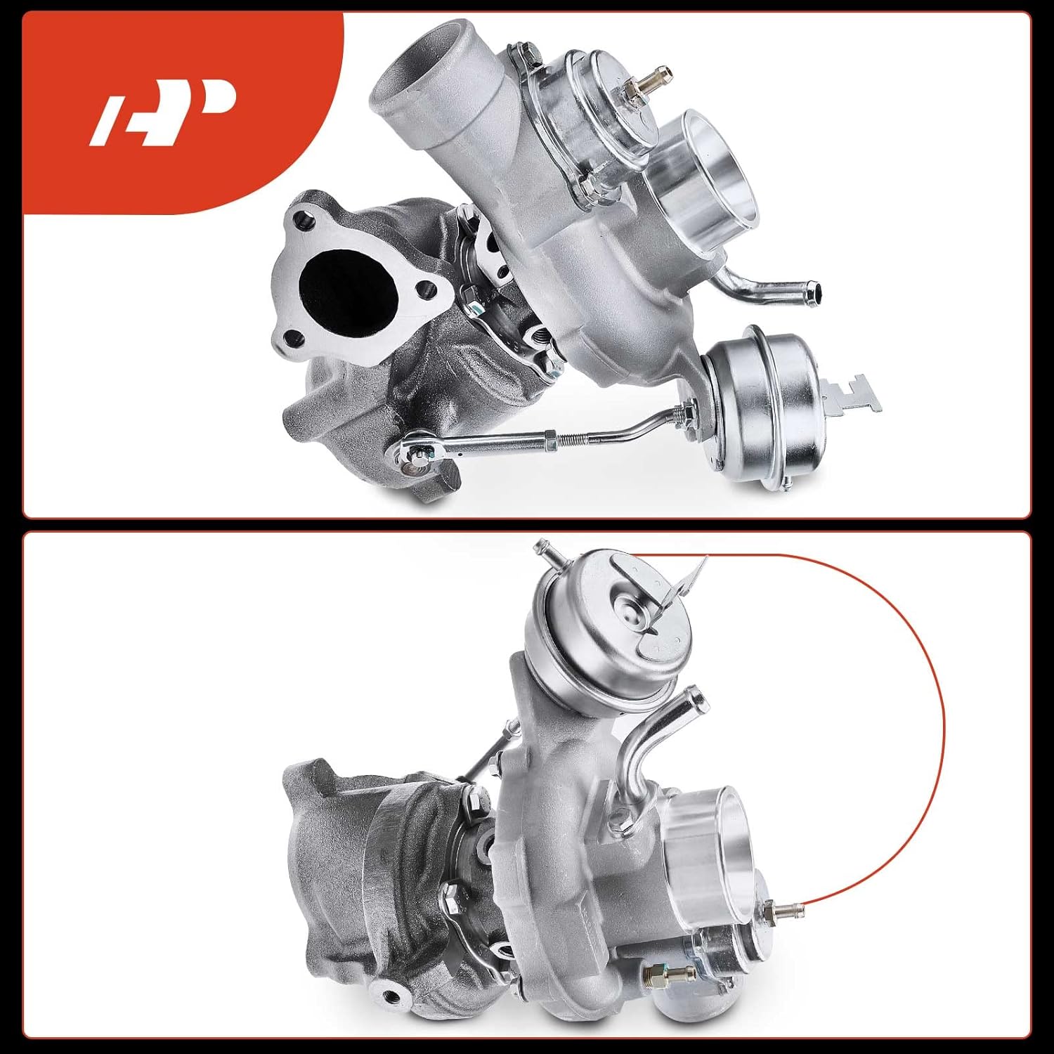 A-Premium Complete Turbo Turbocharger Kit, with Wastegate Actuator & Gasket, Compatible with Saab 9-3 2002 2.3L, 2002-2005 2.0L, Replace# 720168-0011, 12755106, 12755107