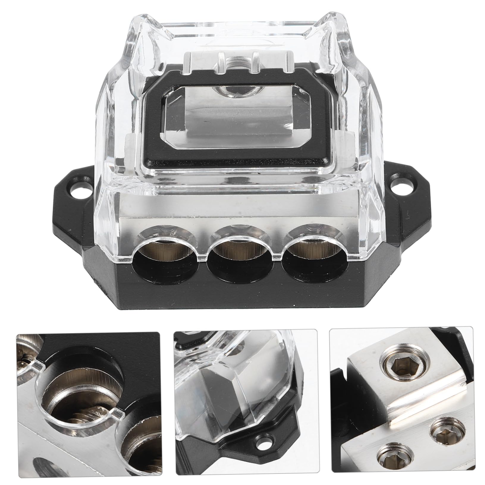 Gatuida 4pezzi Portafusibili Per Auto Audio Blocco Distribuzione Fusibili Vie Per Amplificatore Facile Installazione Materiali Resistenti e Affidabili Compatibile Con Diversi Sistemi Audio