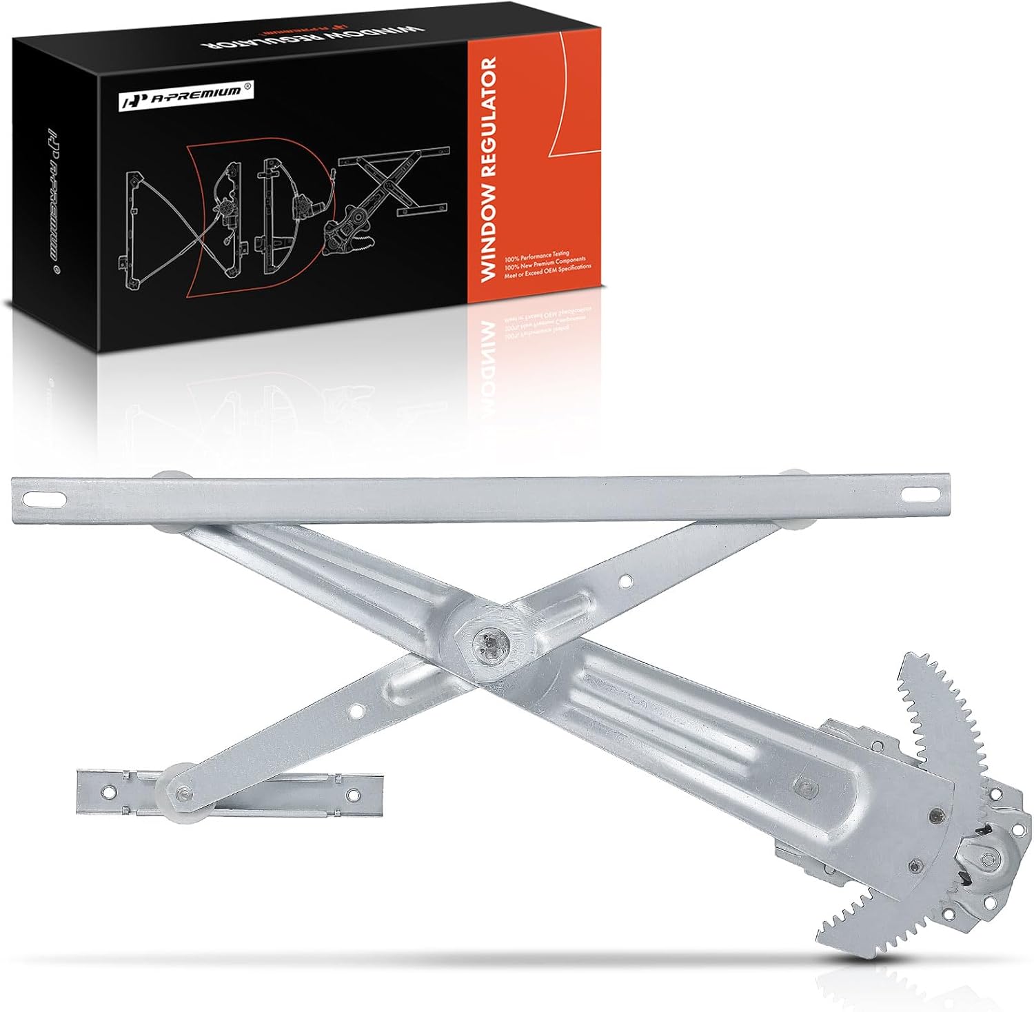 A-Premium Manual Window Regulator Compatible with Suzuki Samurai 1986-1995, Front Right Passenger Side