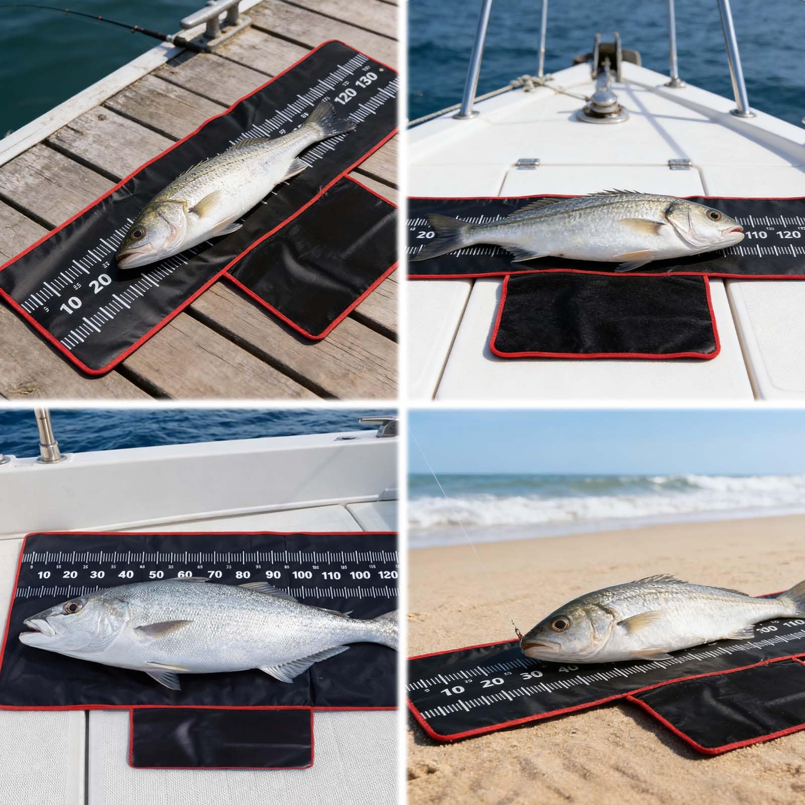 Faltbare Karpfenmatte,140*35cm,mit integriertem Maßband,Abhakmatte Angeln,Fisch abhakmatten,Abhakmatte mit maßband,Angeln Abhakmatte,Karpfen matte faltbare,Abhakmatten fischmatte,geeignet für Angler