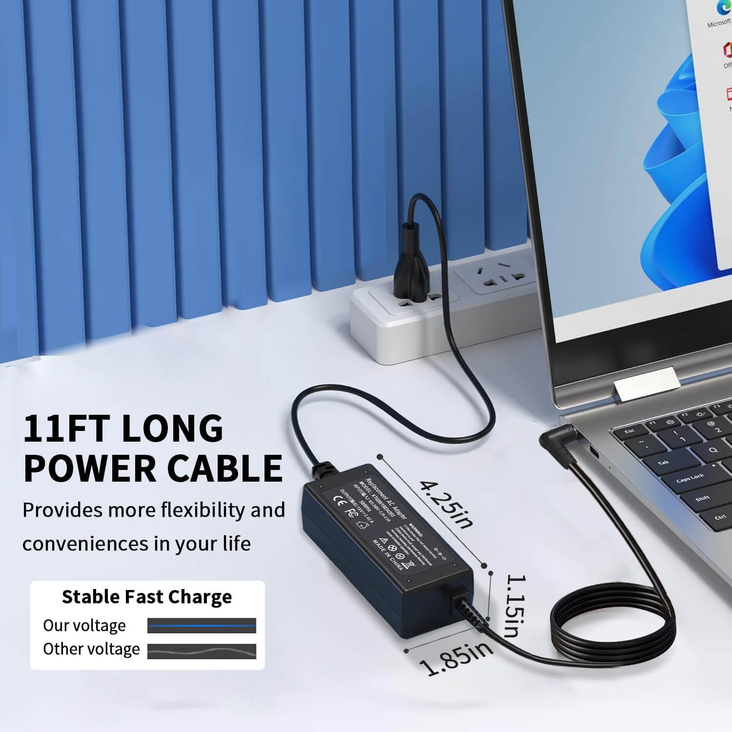 65W Laptop Charger for Acer Aspire 3 5 Series A315 A315-24P A315-24P-R7VH A317-53 A515-43 A515-44 A515-46 A515-57 A515-54 A515-54G-73WC A515-55 A515-56 R5-571TG Power Supply Cord N20C5 N15Q8 N15Q9