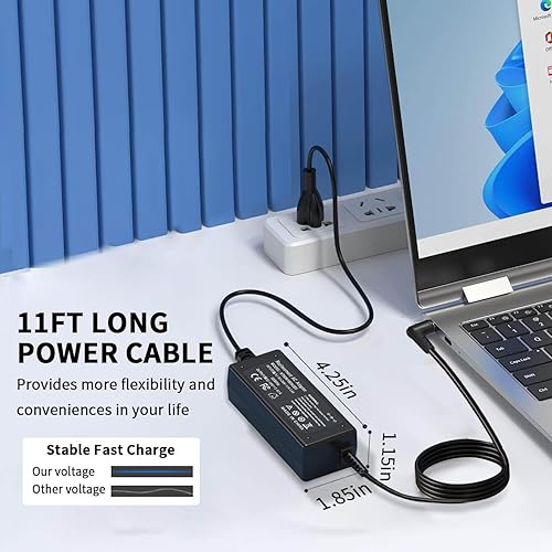 Miniatura 3 de Cargador adaptador de CA de 65 W para Acer Aspire 3 Aspire 5 Series A315 A317-53 A515-46 A515-57 A515-54 A515-55 A515-55 A515-56 R5-571TG Cable de