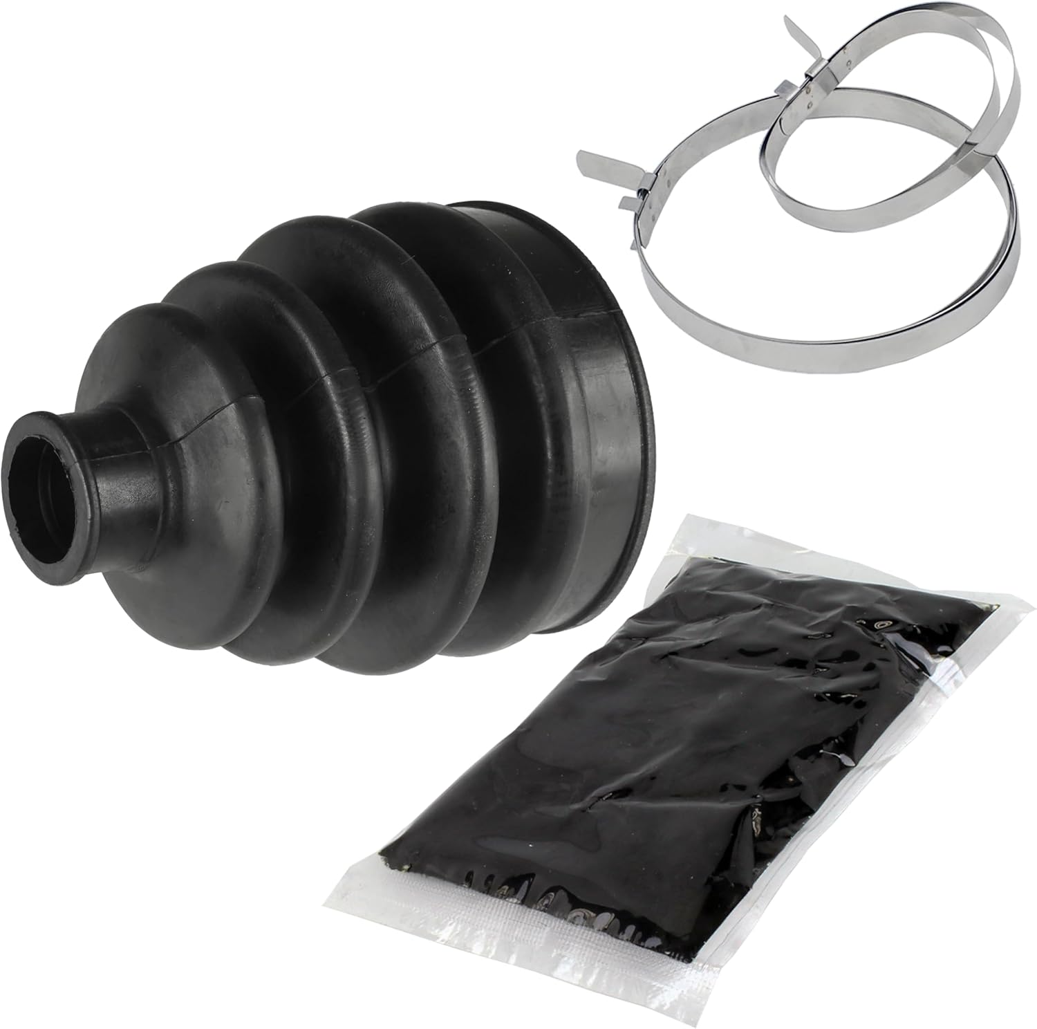 Caltric Front Axle Outer CV Boot Kit Compatible with Can-am Commander 1000 4X4 X Xt Ltd 2011 2012