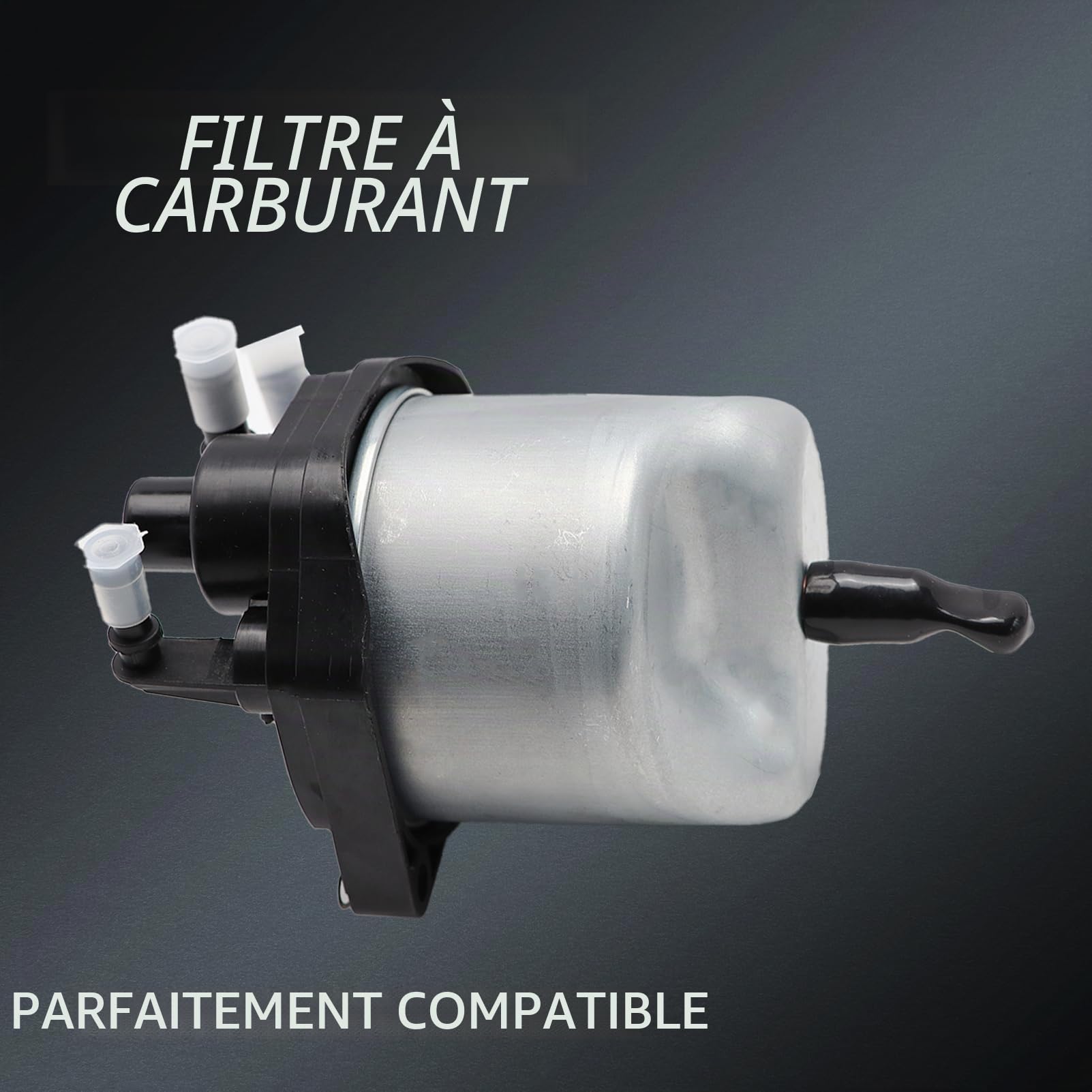 Boîtier de filtre à carburant avec filtre 9809757980 compatible Berlingo B9 C3 C4 C5 DS4 DS5 Partner 208 308 508 1906E 6 190197 Filtre à carburant diesel Boîtier