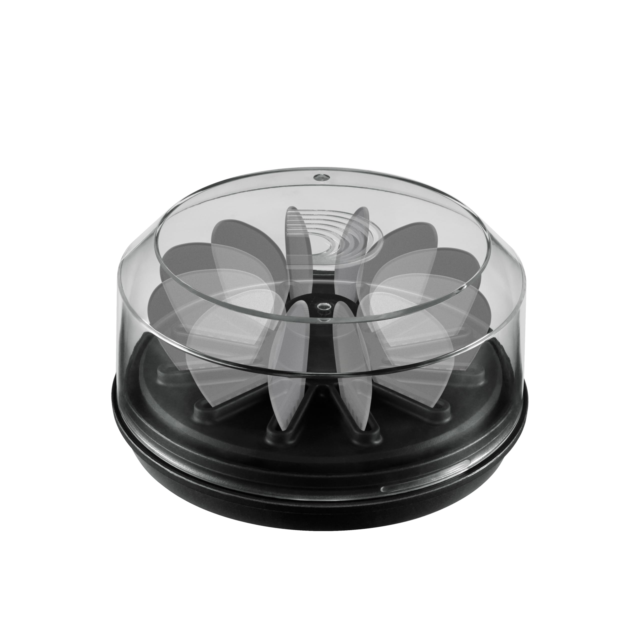 D'Addario Guitar Pick Holder 360, Case for Up to 12 Picks, Clear Lid, Gift for Musicians