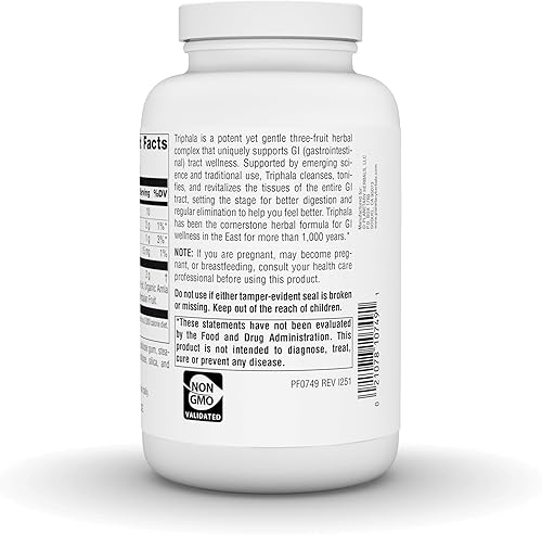 Miniatura 4 de Planetary Herbals Triphala 1000mg - 270 Tabletas