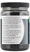 Vista 2 de Viva Doria Polvo de carbón activado virgen, derivado de cáscara de coco, grado alimenticio, 16 onzas